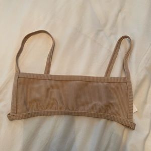 PACSUN- L.A Hearts nude bikini top- new with tags